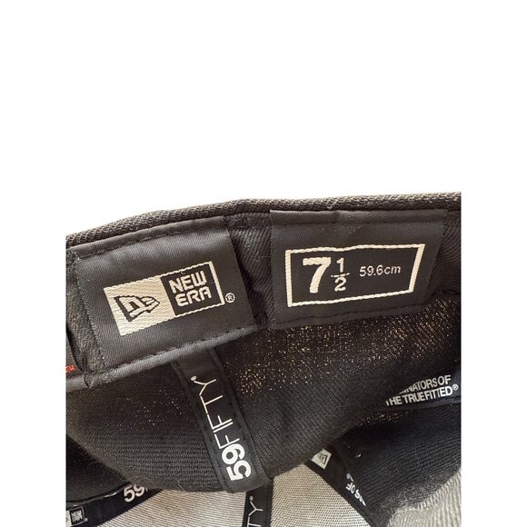 New Era Pittsburgh Pirates 59Fifty Fitted Cap Black & Yellow Size 7 1/2 MLB Hat - Picture 9 of 10